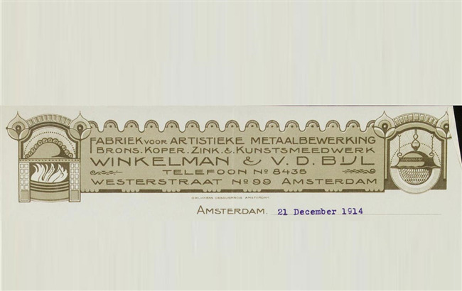 Brievenhoofd
              <br/>
              Stadsarchief Amsterdam, 1914